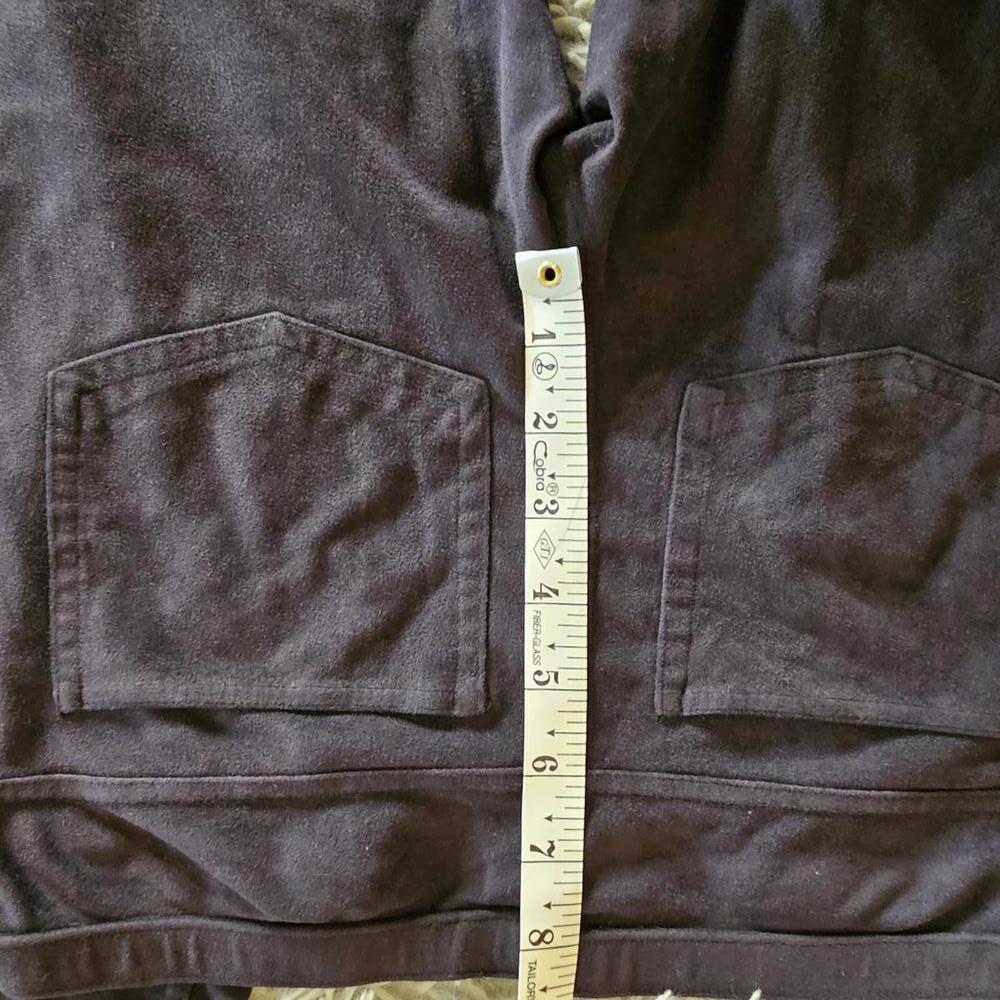 HUE Black Velour Leggings with Waistband Detail, Size Small - Picture 6 of 6